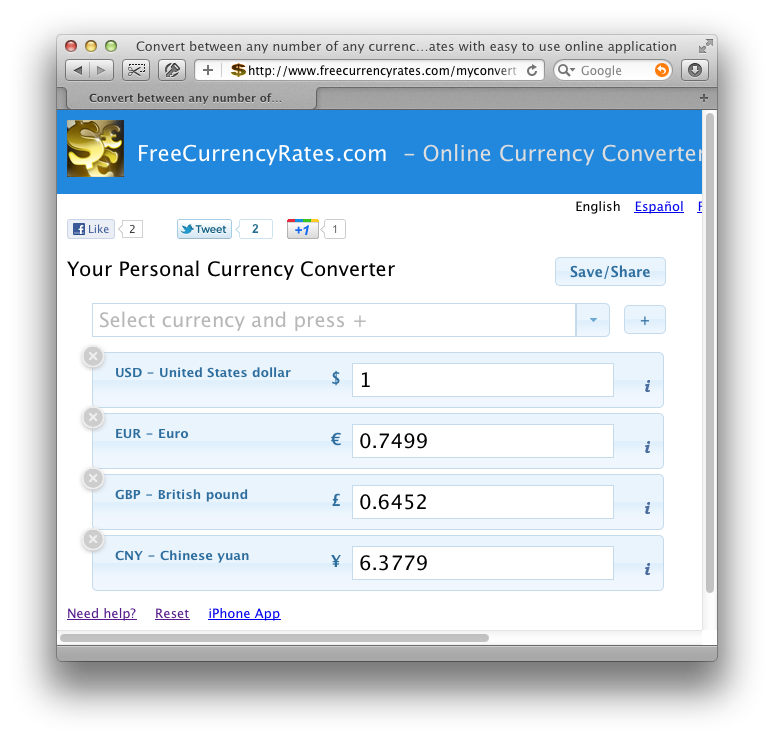 Online Currency Converter